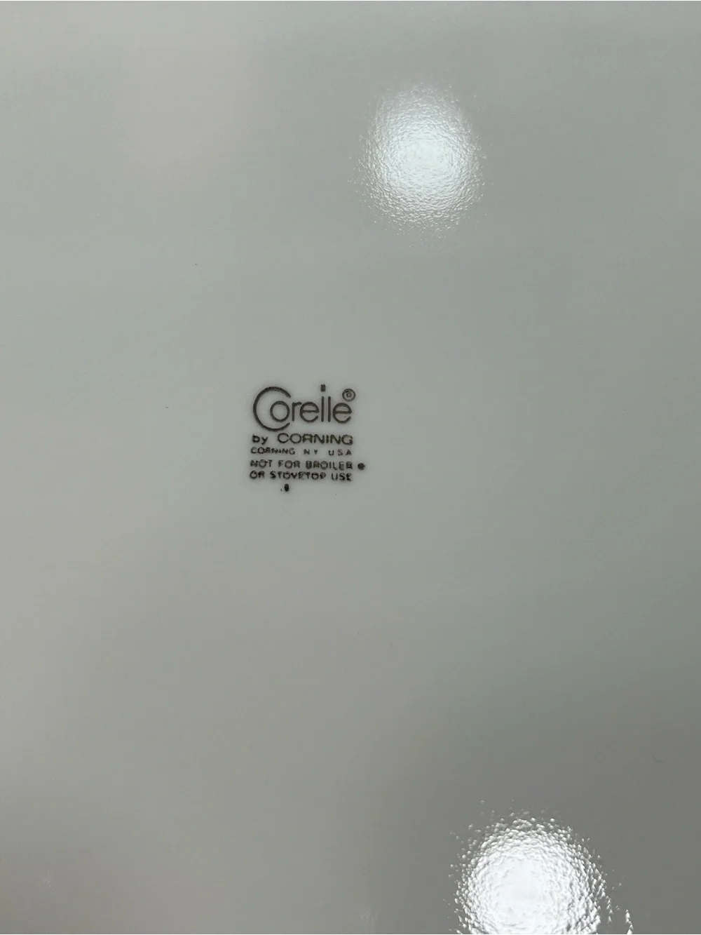Corelle White Oval Platter with Brown Wheat Accents 12”